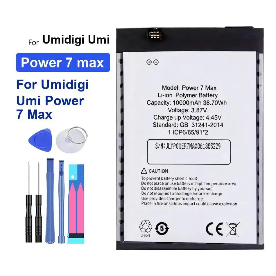 

Стабильный аккумулятор мобильного телефона 5150-10000 мАч для Umidigi Umi Power 3 5 7 Max