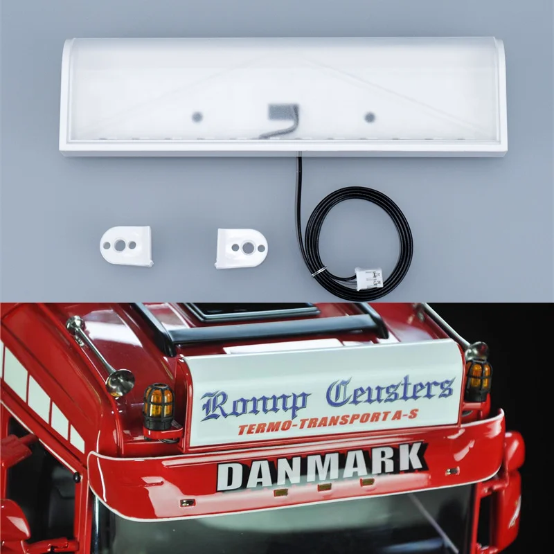 

1:14 Scale LED Light Boxes Visor Light for Tamiya RC Truck Tipper SCANIA 770S 56368 R620 VOLVO FH16 BENZ 3363 MAN TGX DIY