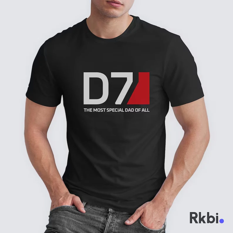 Father's Day T-Shirt D7: The Most Special Dad of Them All T-Shirt Gift for Father's Day Mass Effect T-Shirt Gift Idea
