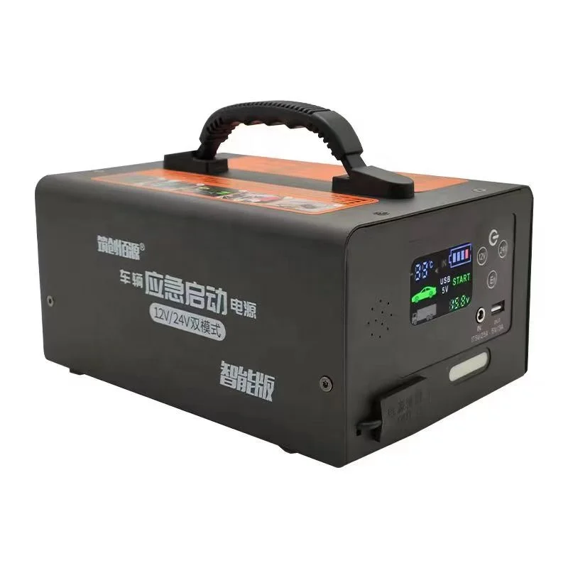 

12 24 Volt Jump Starter 63000mAh Portable Power Bank Battery Booster Pack 12v 24v Truck Jump Starter for Heavy Duty Truck