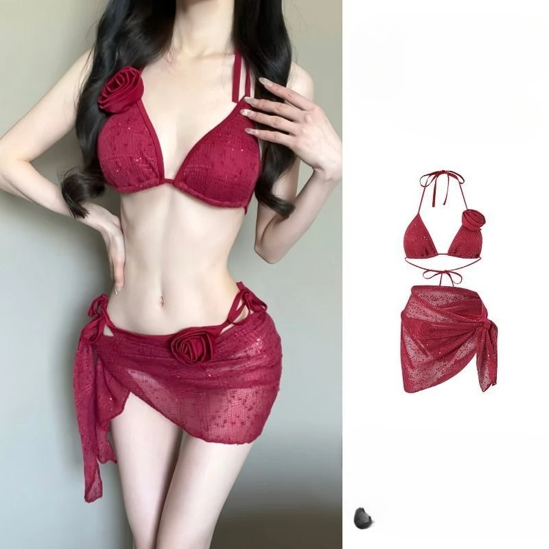 

2026 High Waisted Halter Bikini Set Two Piece Swimsuit for Women Bohemian Sexy Push Up Summer Beach Holiday Print