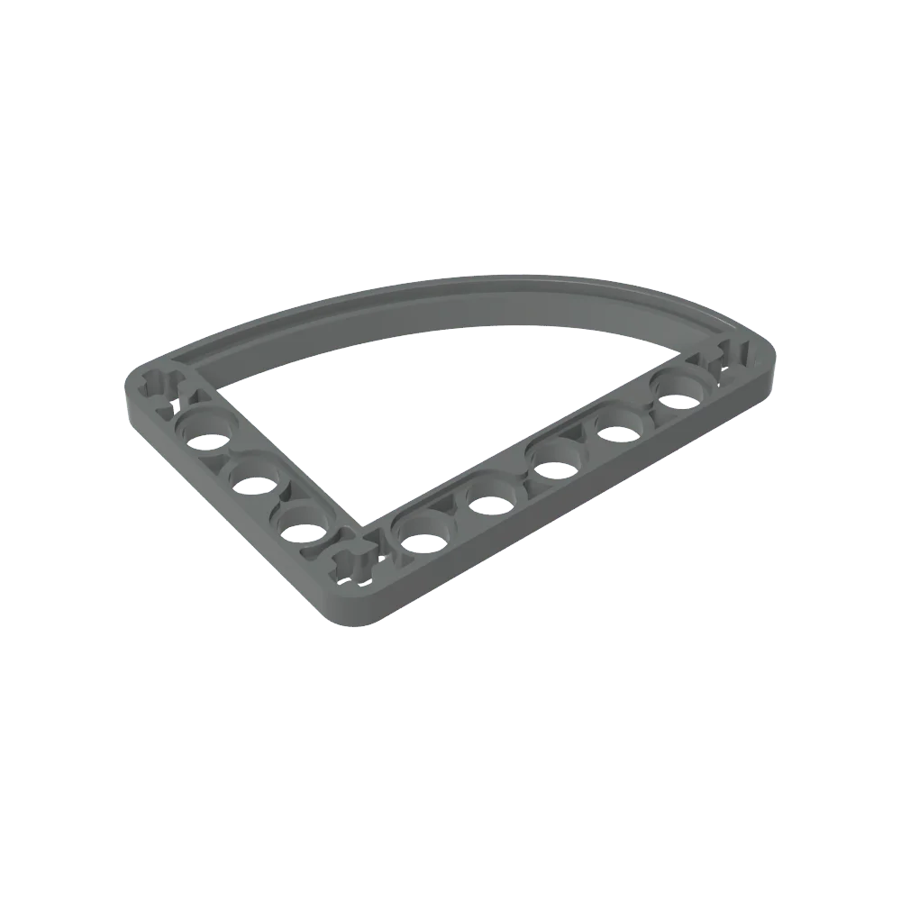 Klocki konstrukcyjne Gobricks GDS-1181 Techniczna Belka L-Ellipse Cienka 5 x 7 kompatybilna z Lego 32251, zestaw DIY dla dzieci