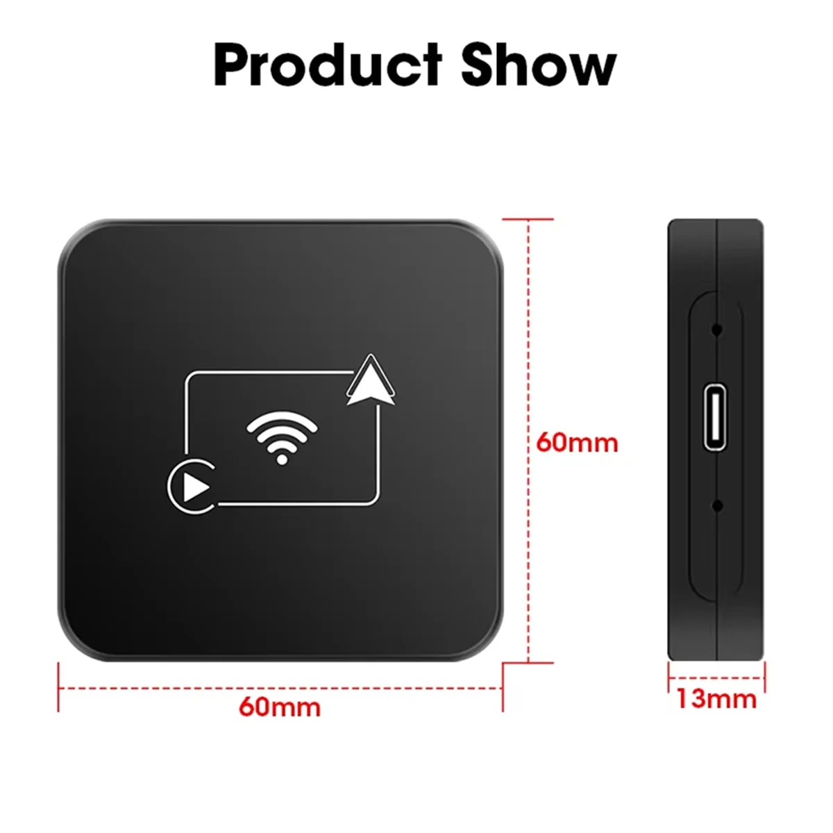 SZSC Wireless CarPlay Wireless Android Auto Box 2,4 G & 5,8 GHz WiFi Bluetooth Auto Connect Plug and Play für Auto