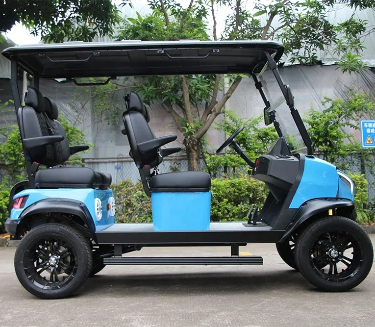 us/eu warehouse 72v Electric Golf Cart 4+2 6 Seater 7.5kw Lithium Golf Kart Off Road Buggy Garden Villa Hunting Golf Cart