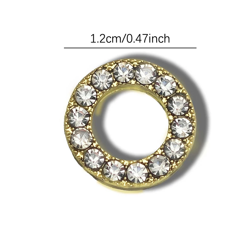 5pcs เล็บ Studs Glitter Rhinestones DIY 3D เล็บ Charms เครื่องประดับเล็บ 3D ตกแต่งเล็บรอบเล็บเครื่องประดับ