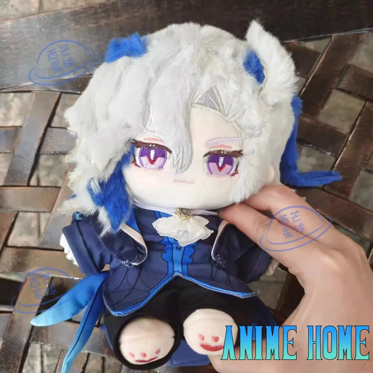 Plushie Genshin Impact Neuvillette 20cm Doll Toy Body Clothes Costume Dress Up Game Cosplay Kids Gift Cute XM