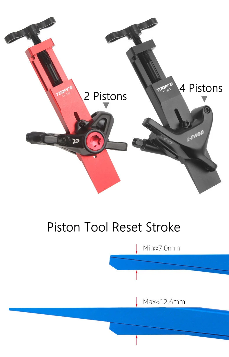 Fahrradkolben-Reset-Werkzeug, Fahrrad-Bremssattel-Kolben-Presswerkzeug für 2-Kolben-4-Kolben SHIMANO/SRAM Bremssattel, Fahrrad-Kolben-Werkzeug – Detail 4