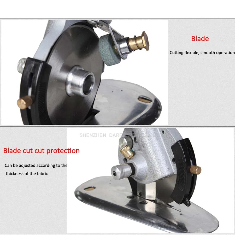 CZ Y110 No Pole Motor Round Knife Cloth Cutting Machine Portable Garden Knife Cutter