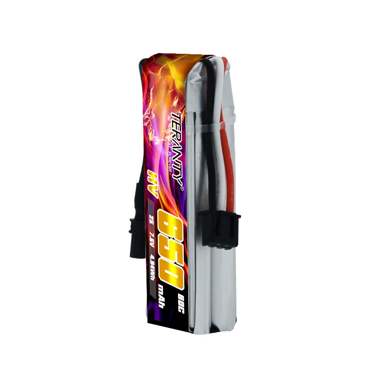 Batteria Lipo originale TERANTY 2S 7.6V 60C/120C 650mAh per elicottero RC Quadcopter FPV Racing Drone parti batteria ricaricabile
