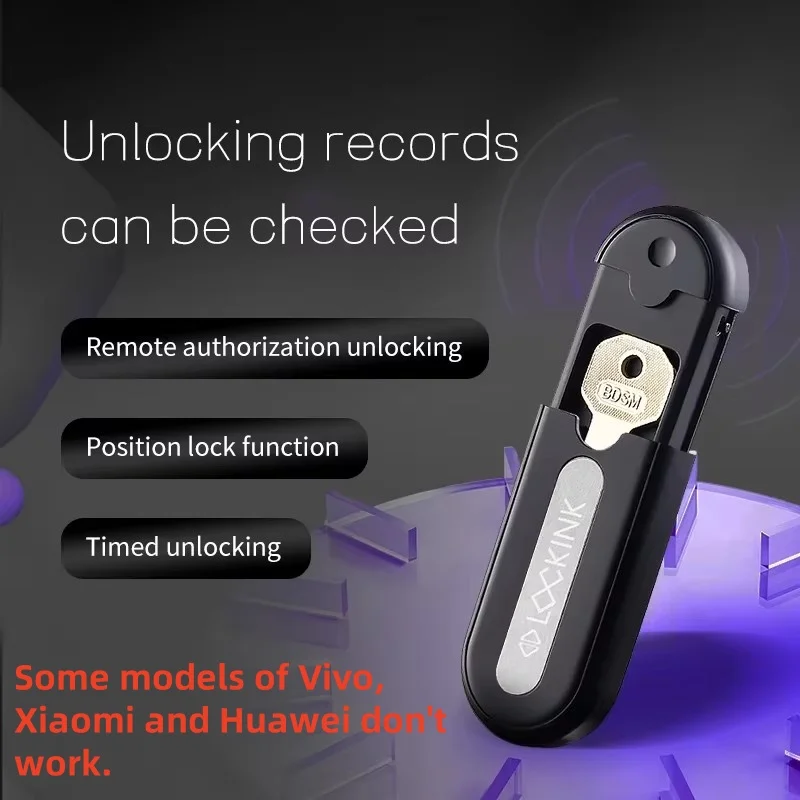 الذكية التحكم عن بعد العفة قفص مفتاح صندوق إيداع آمن Appcb التحكم الذكي القضيب قفل زوجين الحبس عبودية ألعاب الكبار Ojonego