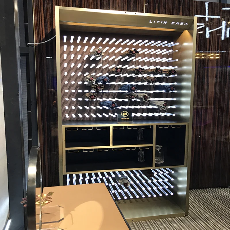 

Винный шкаф-бар для гостиной с термоэлектрическим охлаждением Customizable.Living Room Home bar Thermoelectric Wine Glass Cabinet