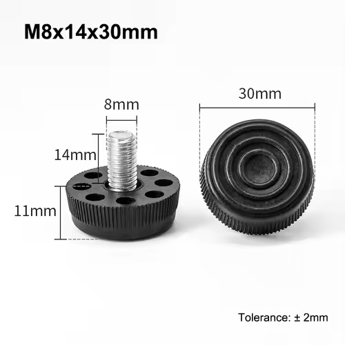 M6 M8 Leveling Foot Screw On Type PP Plastic Furniture Table Chair Sofa Leg Anti-slip Feet Adjustable Leveler Base Bolt Pad - Image 31