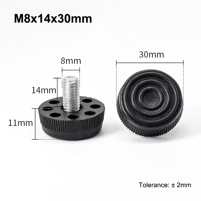 M6 M8 Leveling Foot Screw On Type PP Plastic Furniture Table Chair Sofa Leg Anti-slip Feet Adjustable Leveler Base Bolt Pad - Image 31
