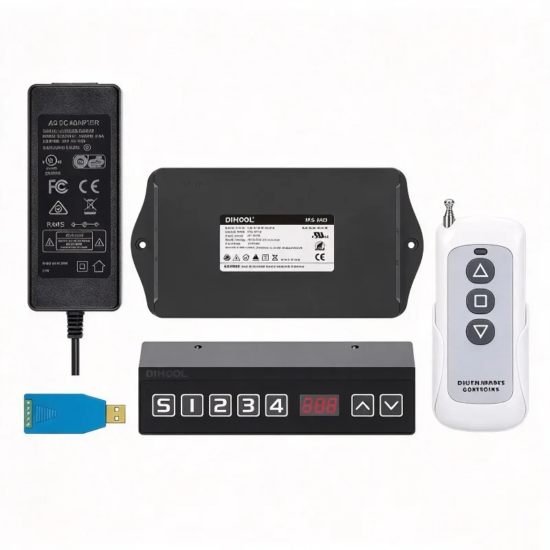 Hall Controller for Linear Actuator Synchronous Controller 1pc/2pcs/3pcs/4pcs Motors Remote Control RS485 Overload Protection