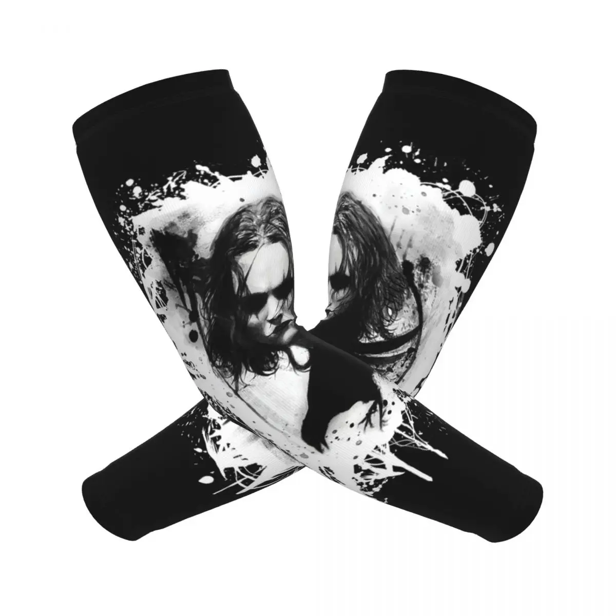 Eric Draven-The Crow Arm Sleeves Мужчины Женщины Защита от солнца и ультрафиолета Татуировки Прикрытие Спорт Охлаждение Велоспорт