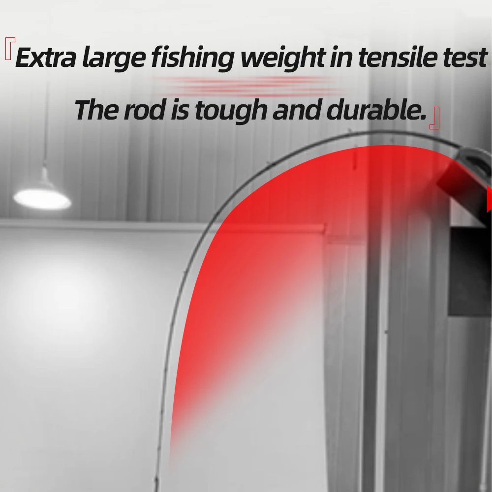 FISHINGFANS Fast Action Rod LS Guide Spinning Casting Bass Pike Catfish Rod Trouts Perch 30T Carbon L ML M Angelrute – Detail 3