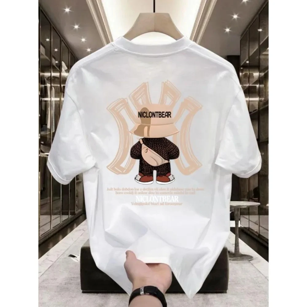 

Men's and Women's T-shirts American Brand Ins Violent Bear Short-sleeved Trendy Brand Summer Casual Spring Autumn Oversized Top