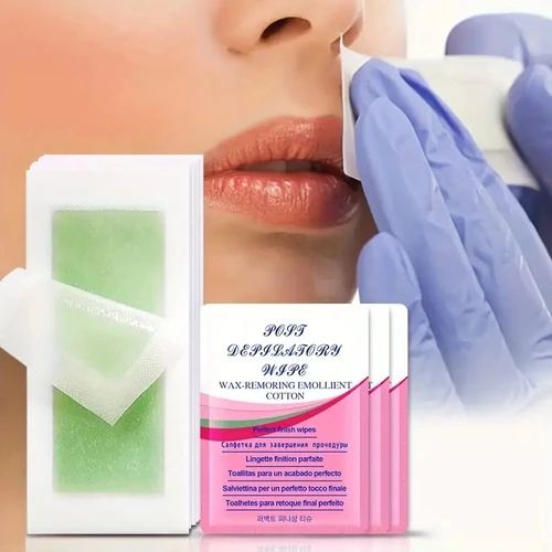 Imagen 1 del producto Tiras de cera depilatoria para depilación, papel encerado, tiras de cera fría, papel para cara, cuello, brazo, pierna, herramientas de belleza corporal, 10/30/50 Uds.