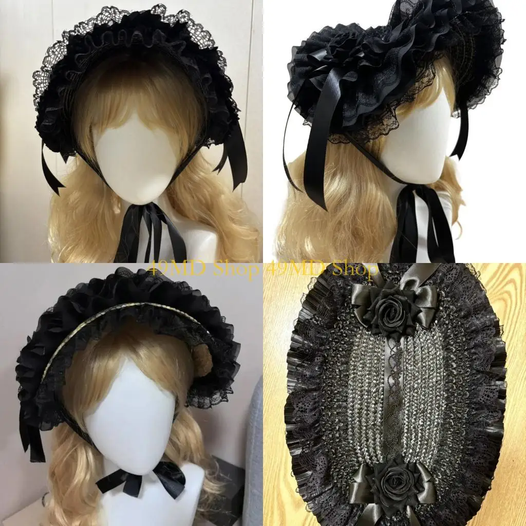 

49MD тканая соломенная шляпа с регулируемым воротником и завязкой на шее, аксессуар для шляпы для любителей моды