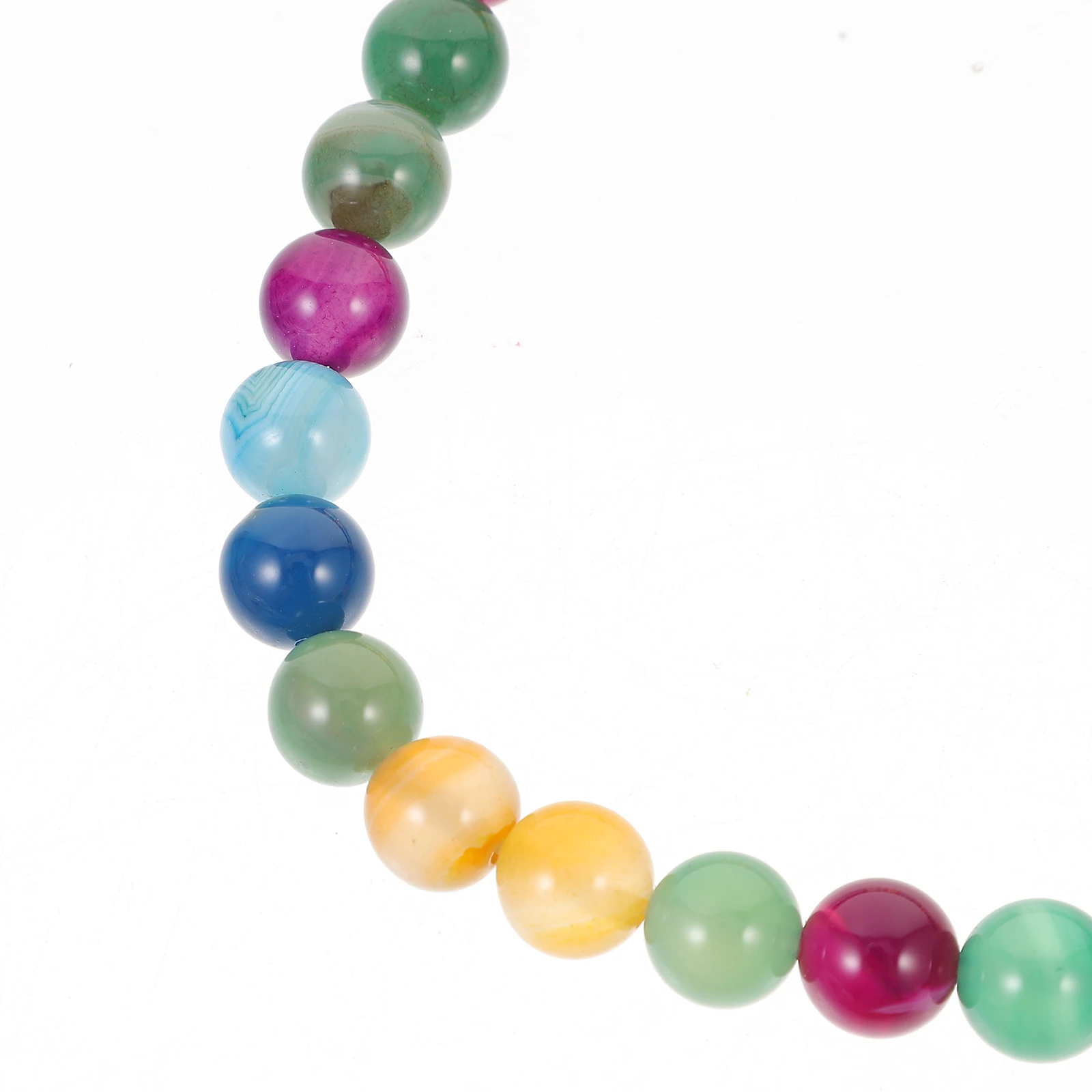 

2 Strings Agate Bracelet Beading Supplies Beads Natural for Jewelry Making Stone Diy