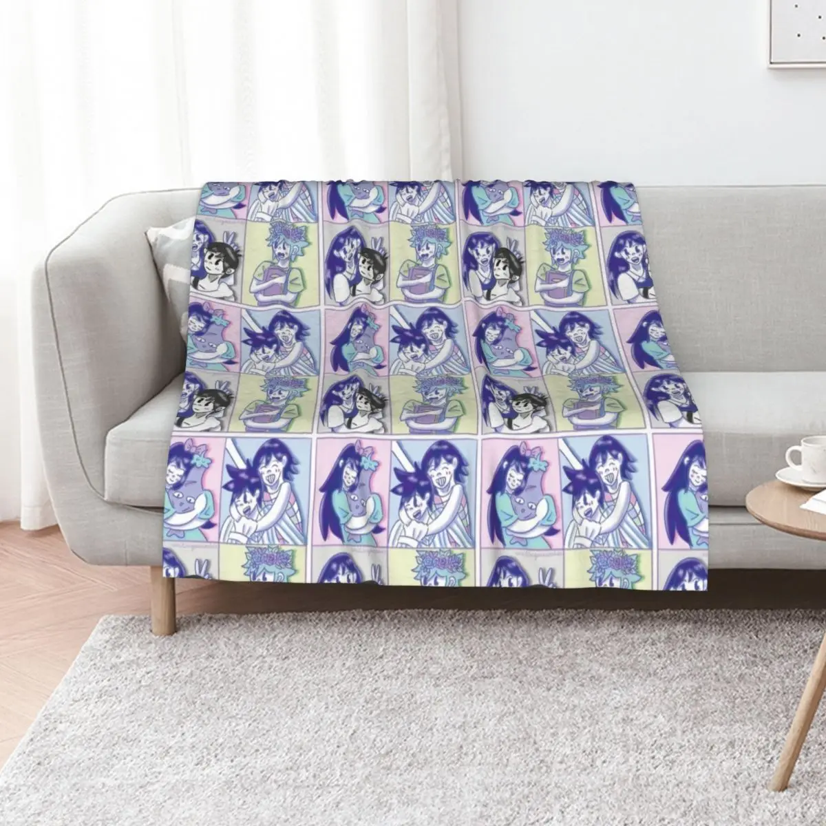 Omori Gang Throw Blanket warm winter Thermal warm for winter Beach Thins halloween Blankets