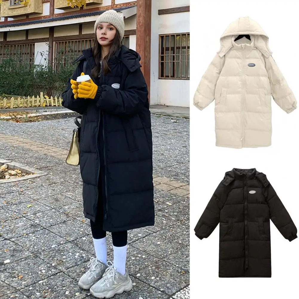 Winter Women Loose Jacket Coats Long Parkas Female Down Cotton Hooded Overcoat Thick Warm Jackets Windproof Casual Student Coat