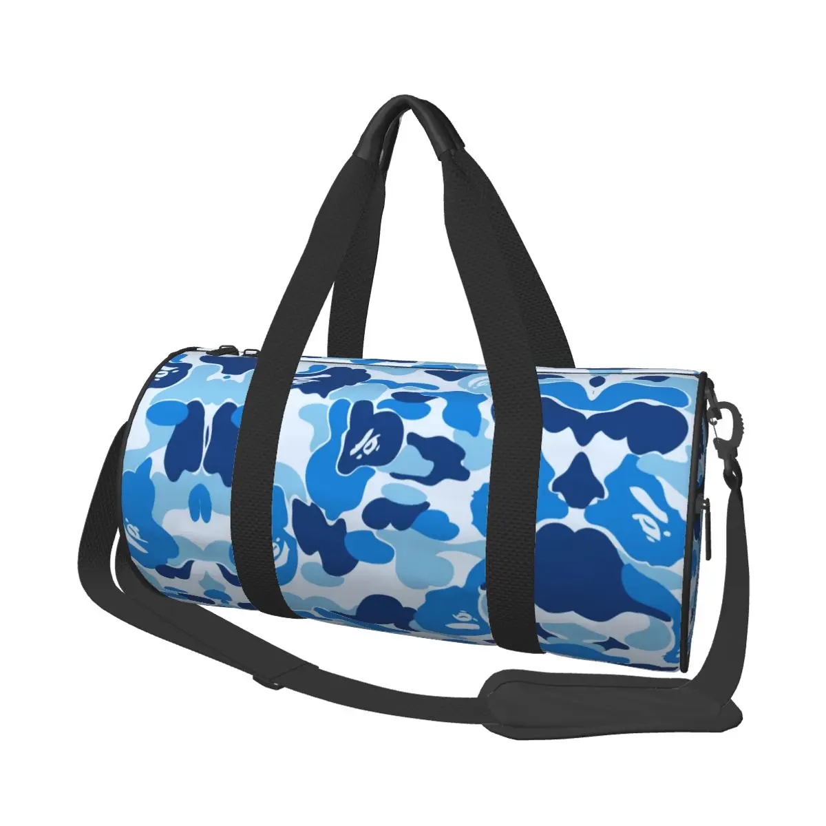 Ape-Bape-Camouflage Weekend Gym Yoga Luggage Bags Men Women Sport Duffle Bag Round Large Capacity Travel Duffel Bag