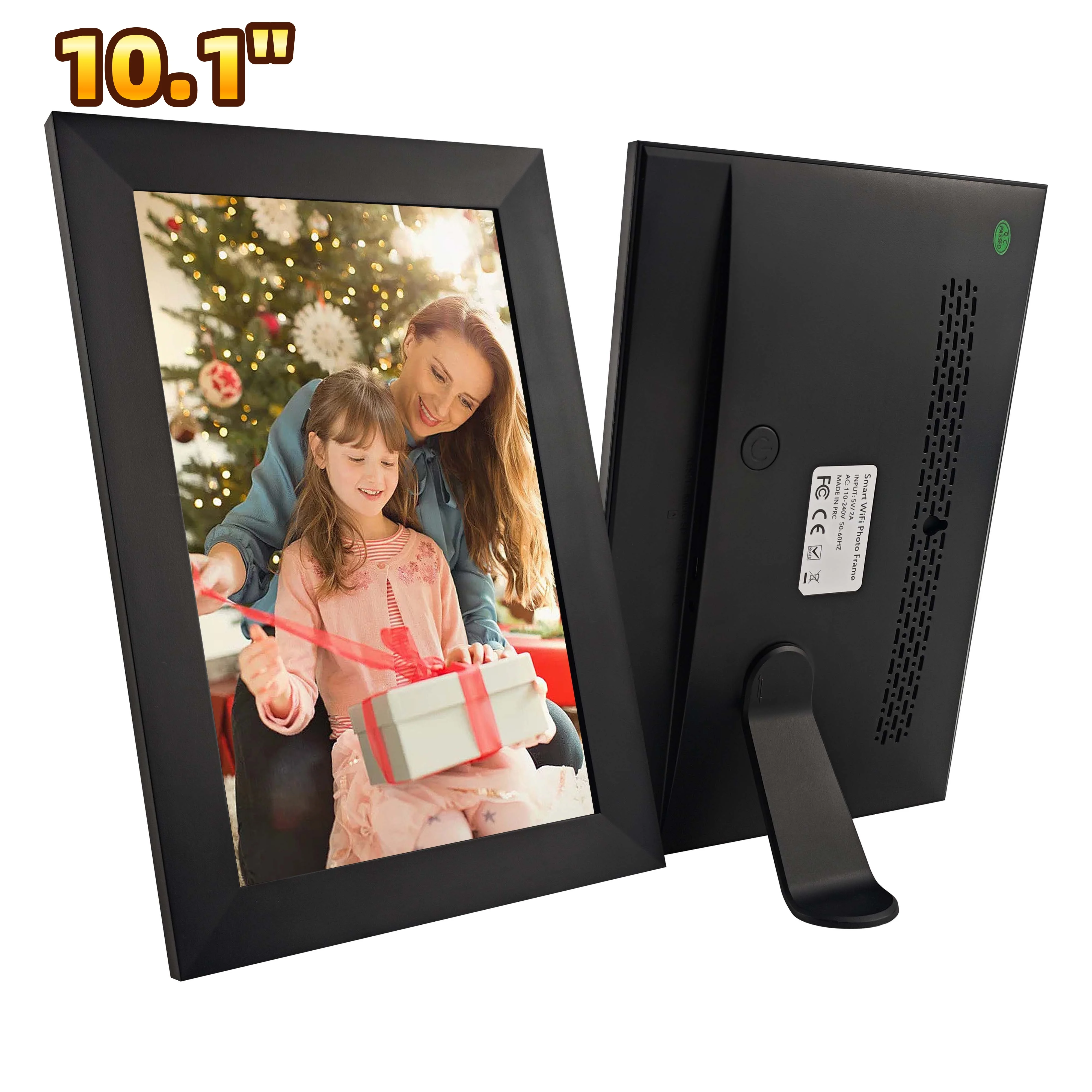 Digital Picture Frame 10.1 Inch WiFi Digital Photo Frame,1280 * 800 HD IPS Touch Screen Smart Cloud Photo Frame Black