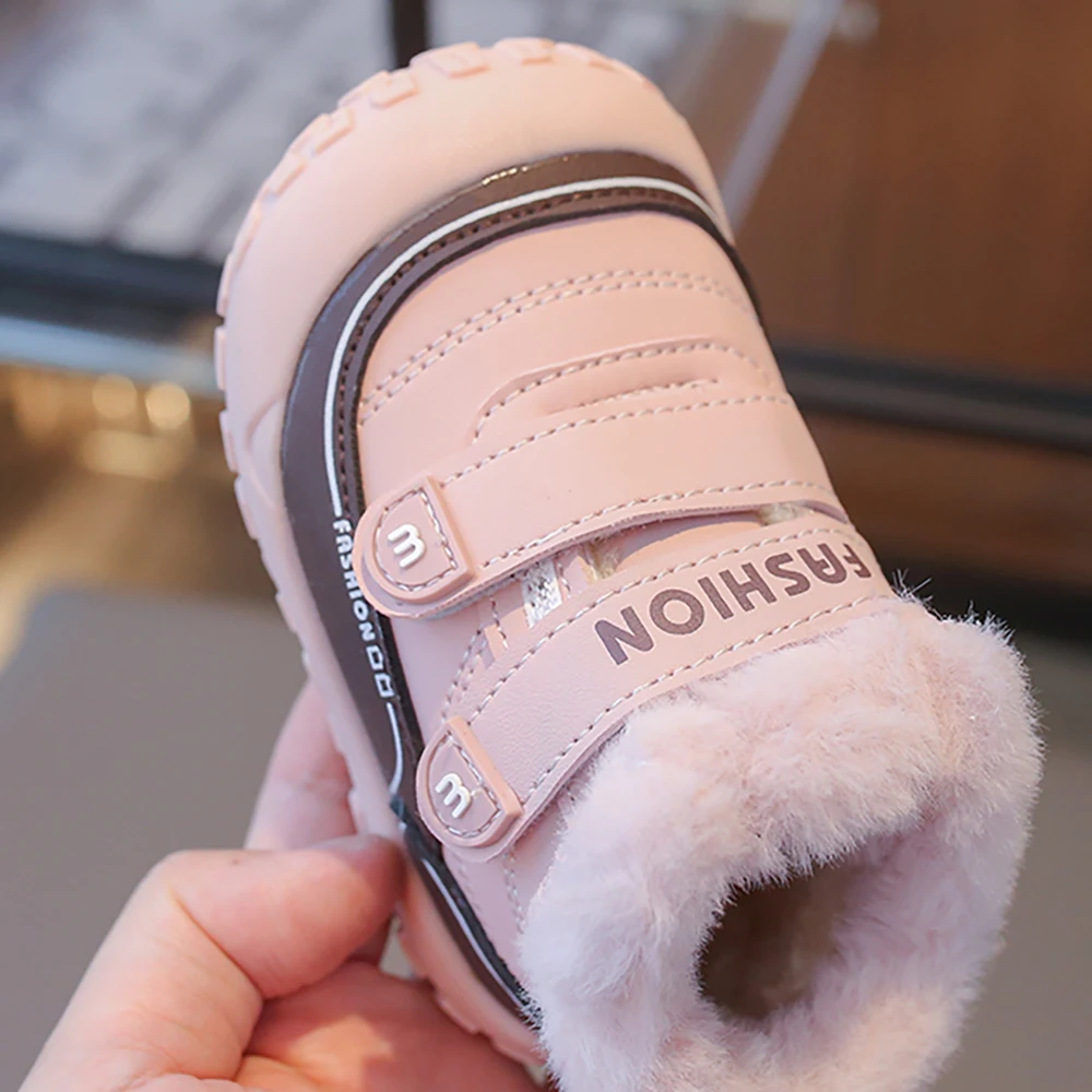 Sepatu Bot Musim Dingin Untuk Bayi Laki-laki Perempuan Ergonomis Anti-selip Sepatu Bot Salju Balita Tahan Air Sepatu Katun Anak Sepatu Bot Hangat