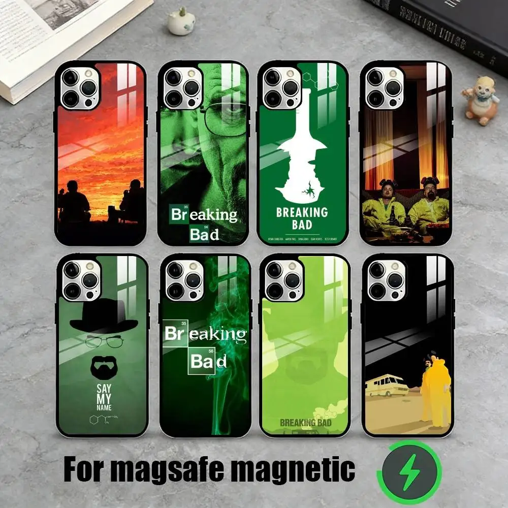 

W-Walter White Breaking Bad Phone Case For iPhone17,16,15,14,13,12,11 Plus,Pro Max Magnetic For Magsafe Wireless Charging