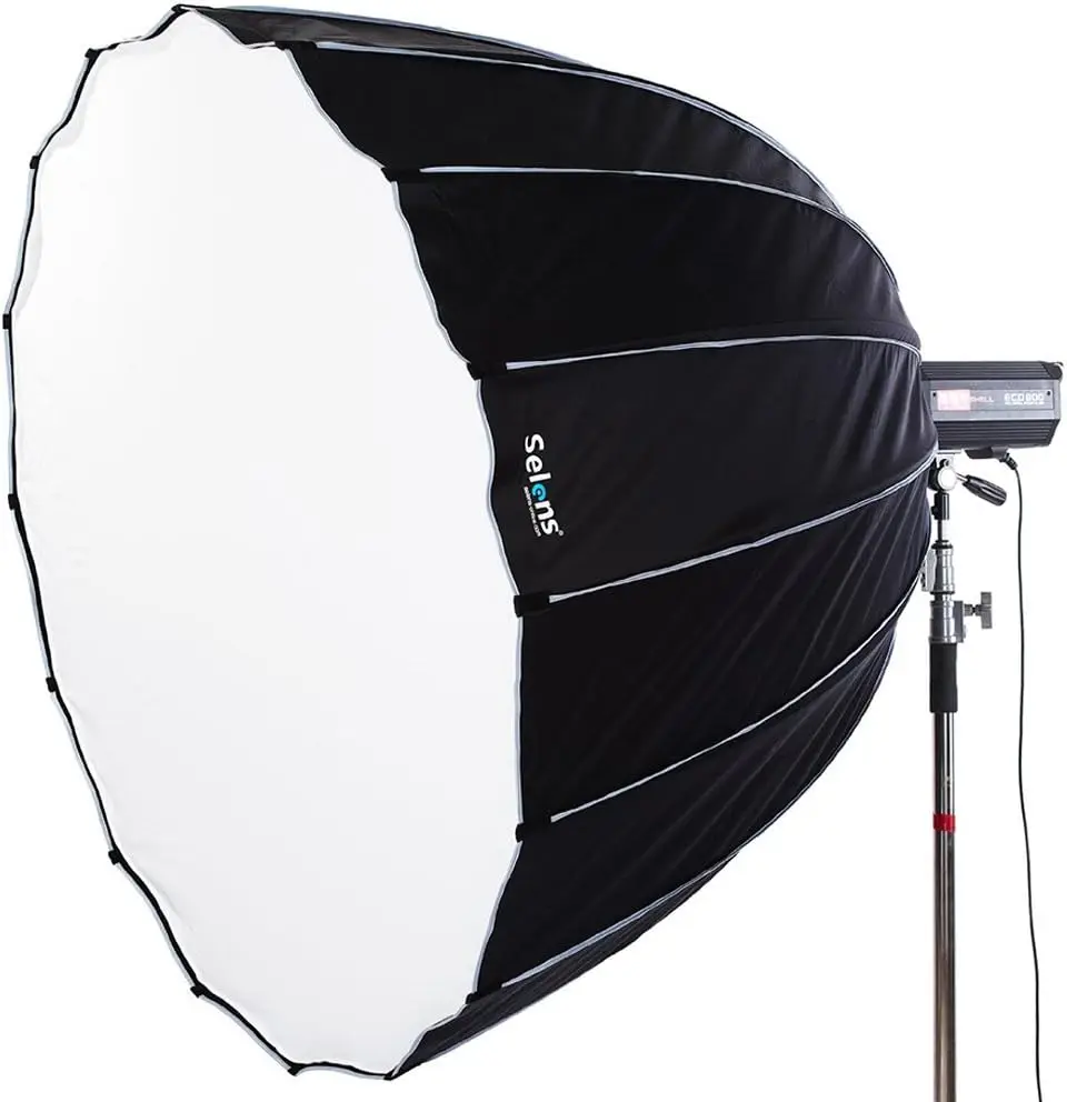 Selens Hexagonal Deep Mouth Parabolic Soft Light Box Folding Reflective Umbrella Softbox with Bowen Mount Photography Accessory