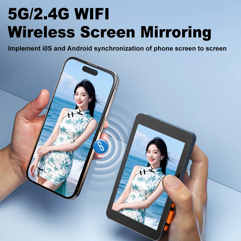Wireless Magnetic Monitor Screen for Phone Rear Camera Selfie Vlog Live Stream Video Recording Internet Celebrity Selfie Screen