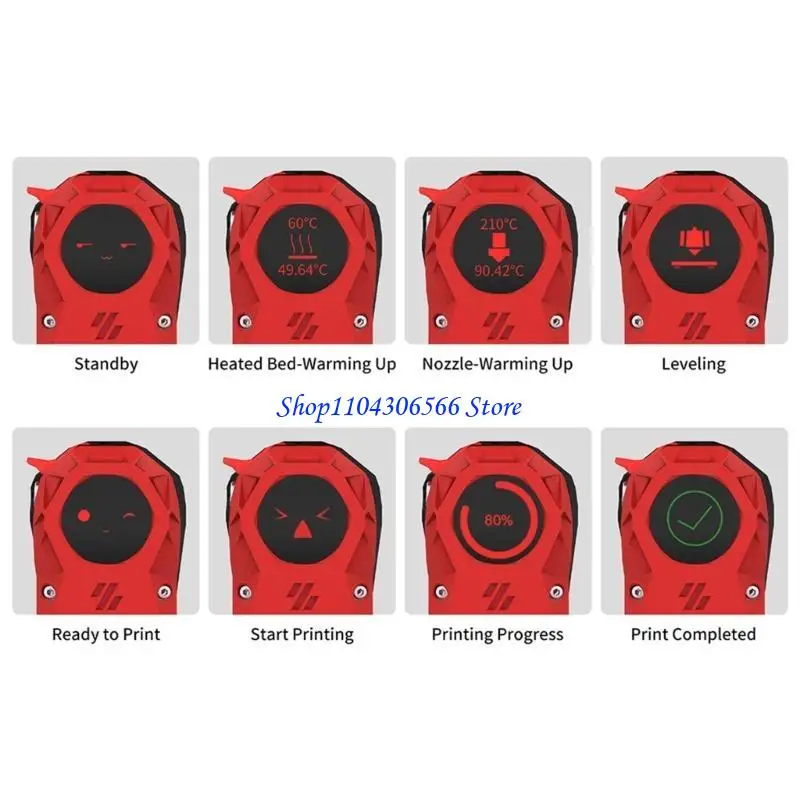 

02DD Экран дисплея Открытый источник обновляется для Klipper Voron -принтер с открытым исходным кодом Show Printer Easy