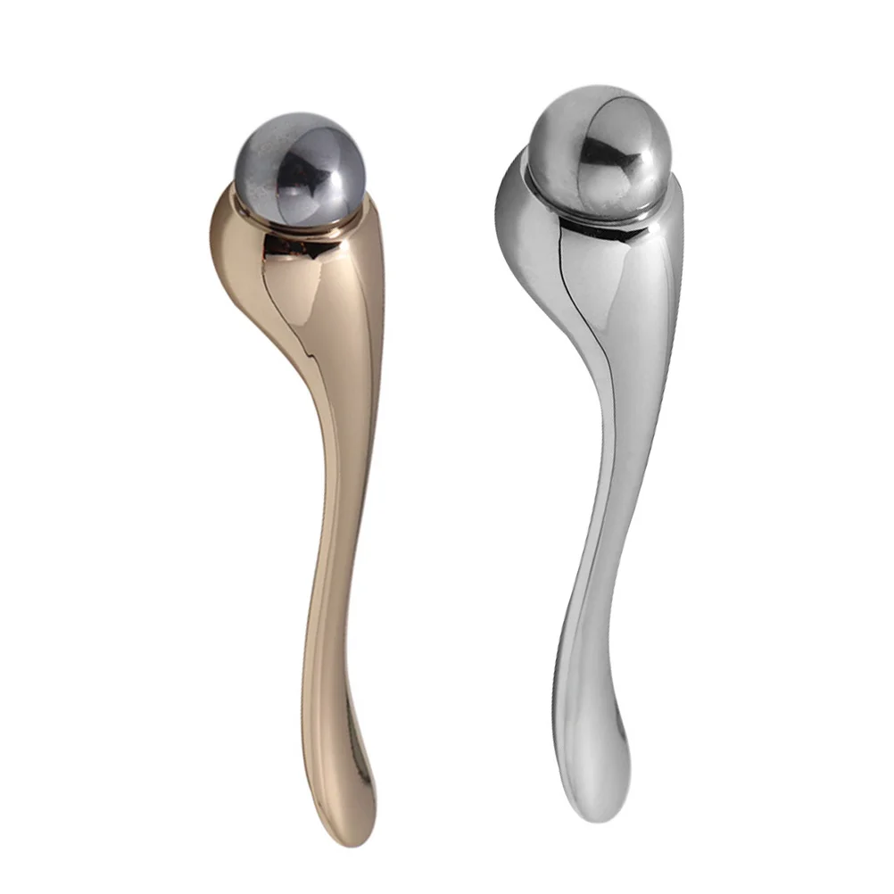 2 ชิ้น ครีมบำรุงรอบดวงตาแบบแท่ง ลูกกลิ้งนวดหน้าแบบพกพาสำหรับผู้หญิง ช่วยลดรอยคล้ำใต้ตา ลดอาการบวม เครื่องมือดูแลผิวแบบง่ายๆ สำหรับการแต่งหน้า