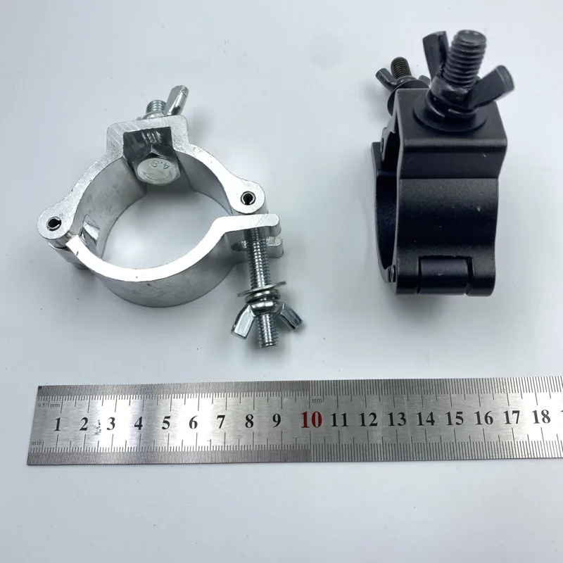 2pcs Truss Clamps Stage Lighting O Clamp Para Luces Mobile DJ Aluminum Hooks For Spotlight Dmx Moving Head LED Par Smoke Machine