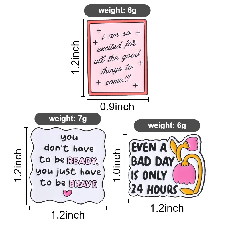 2–4 Stück/Set inspirierende Emaille-Anstecknadeln, Brosche mit positiven Affirmationen, Abzeichen für zukünftige Lehrer, Stern-Katzen-Wortspiel-Schmuck, Geschenk für Freunde – Detail 5