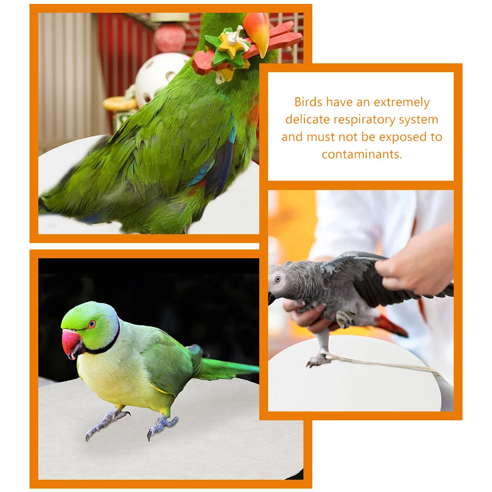 

100pcs Bird Liner Sheets Round Absorbent Mats For Parrot Cage Bottom Pad Disposable Non-Woven Pet Bird Cage Supplies
