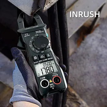 Official Digital Clamp Meter DC/AC 600A True RMS Ammeter Clamp Inrush Current Smart Auto Rang Profession Multimeter Ohm Tester