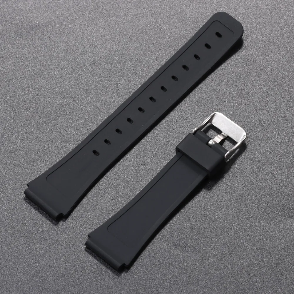 18mm Soft Silicone Strap for Casio W800H SGW-400H F91W F84 F105/108 AE1200/1300 Sport Watchband Men Women Replacement Bracelet