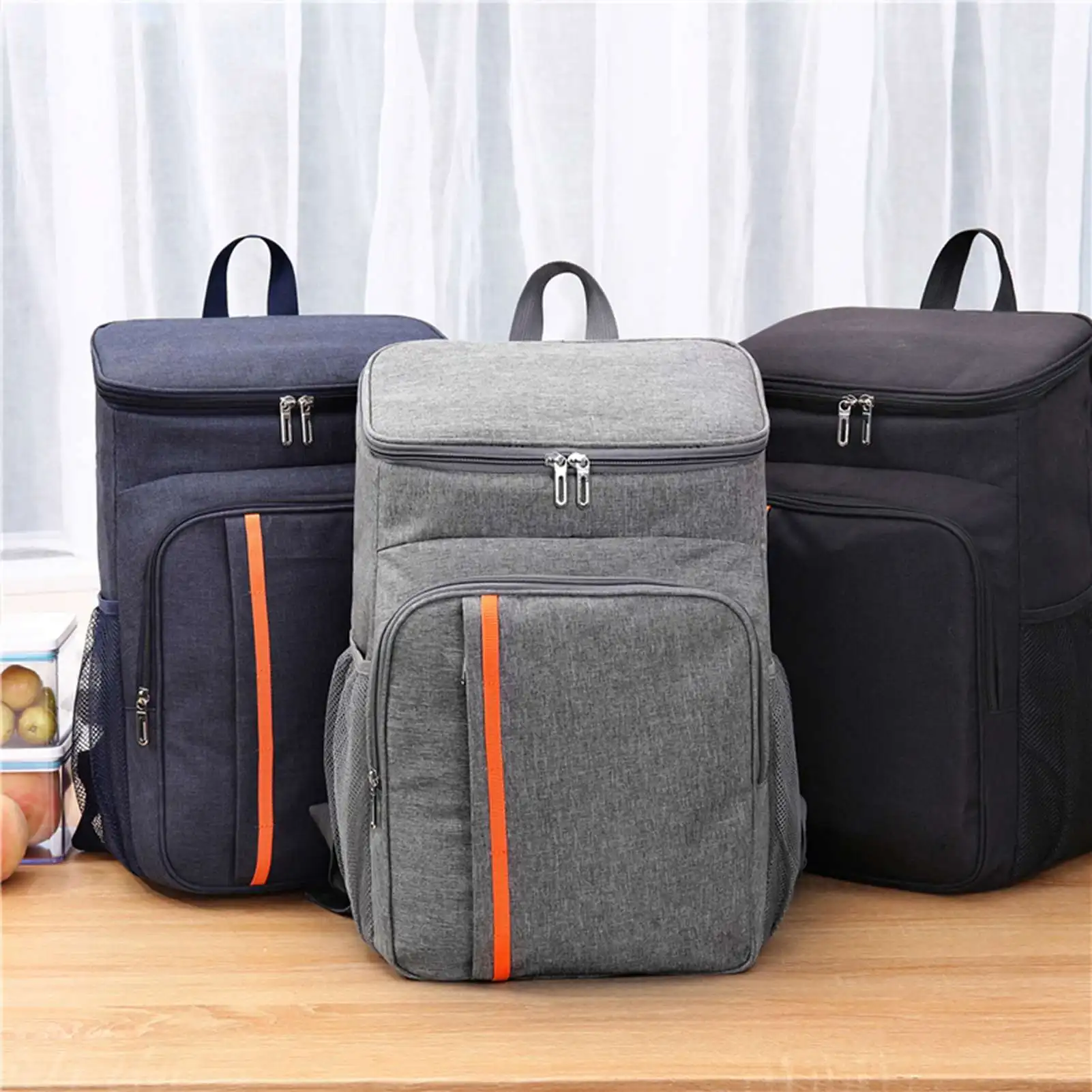 18L, auslaufsicherer Lunch-Rucksack mit großem Fassungsvermögen, Thermo-Rucksack für großes Picknick, kühl und warm, isolierte Tasche, Aufbewahrung von Lebensmitteln und Getränken im Freien