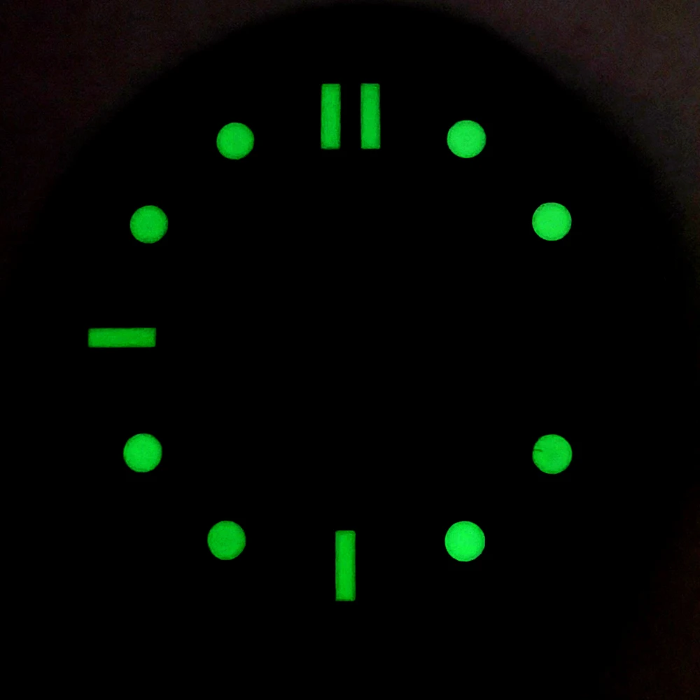 Customized 31mm Dial NH35 Watch Dial Surface Fit For NH35 NH36 Movement 31mm Green Luminous Watch Faces