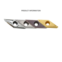Diamond CNC Blade Sharp Angle Machine ClampVBMT160404-TM VBMT160408-MV V-shaped Ceramic Blade Stainless Steel Aluminum Parts