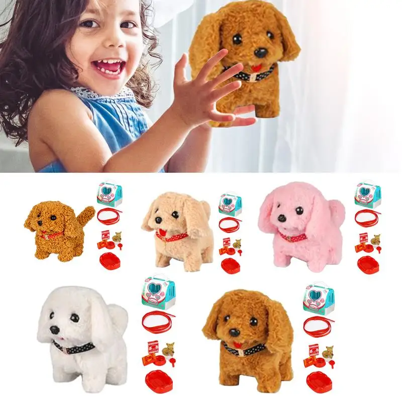 Robot Dog Realistic Robot Puppy That Acts Like A Real Puppy Plush Pet Interactive Electronic Stuffed Animal Walking Barking Tail