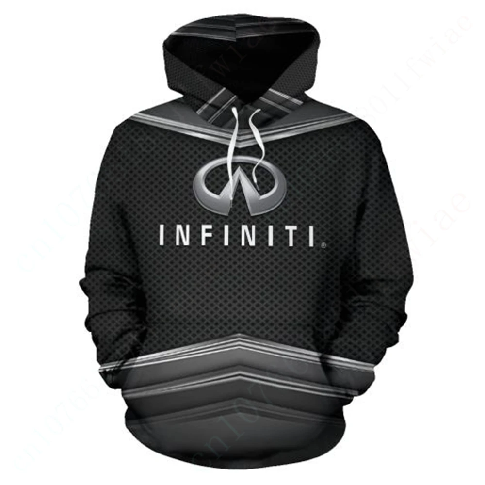 Homens e Mulheres Infiniti Casual com Zip Hoodies, Moletom Harajuku, Roupa Unissex, Pulôver 3D Print Essentials