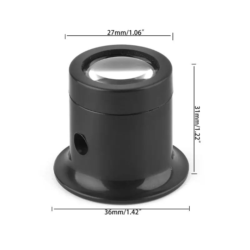 Lupa monocular 10x 3.1cm altura, lupa para relojoeiro, adequada para reparo relógio, dropshipping