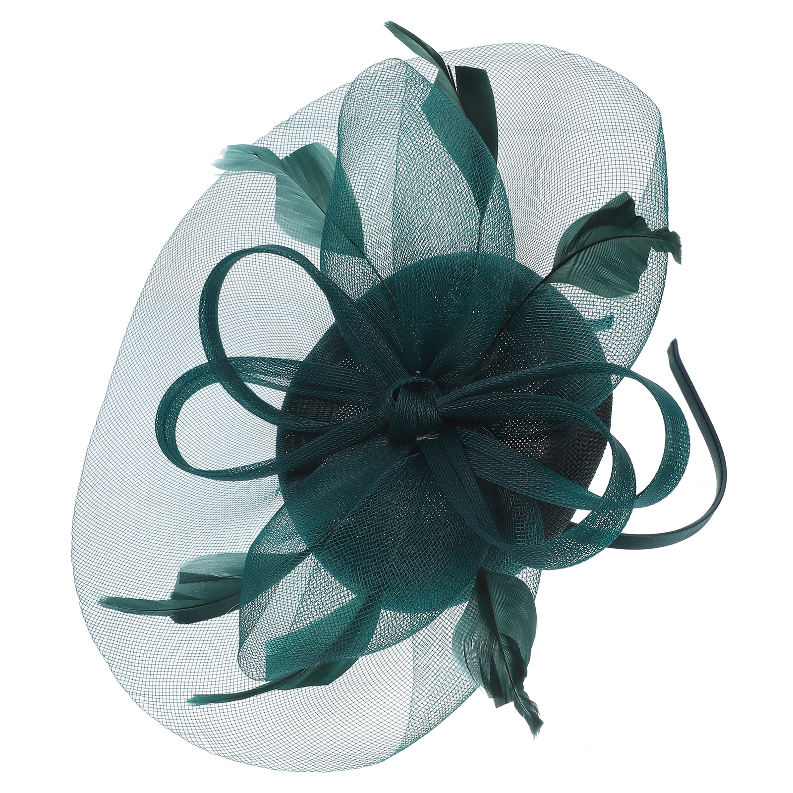 

Fascinator Mesh Headband for Women Wedding Bride Hat Tea Party Headdress Banquet Cosplay Lightweight Easy to Wear Chic Accessory