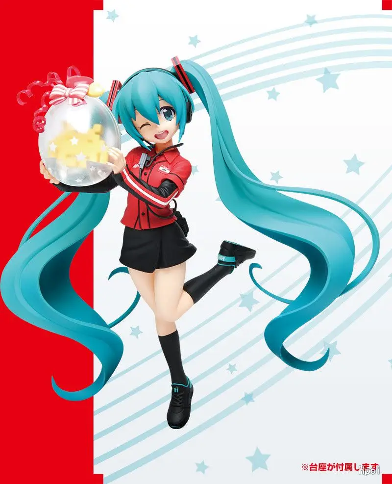 21CM Anime Hatsune Miku gra figurowa w postaci munduru element ubioru piłka do gry figurki z kolekcji zabawka figurka prezent Kawayi