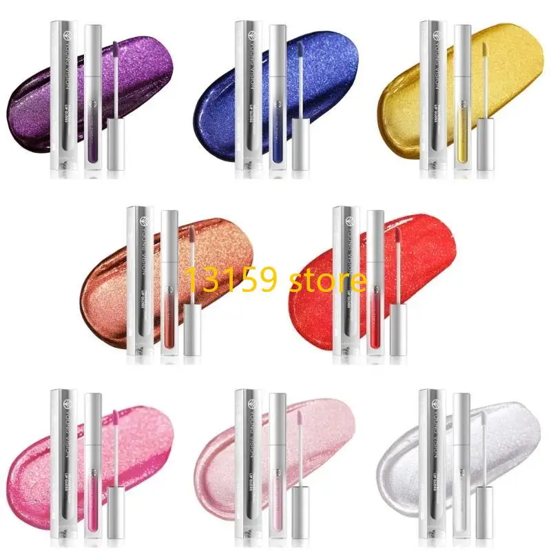 270A メタリック液体口紅きらめきグリッターリップグロス液体口紅長期的な防水転写防止口紅