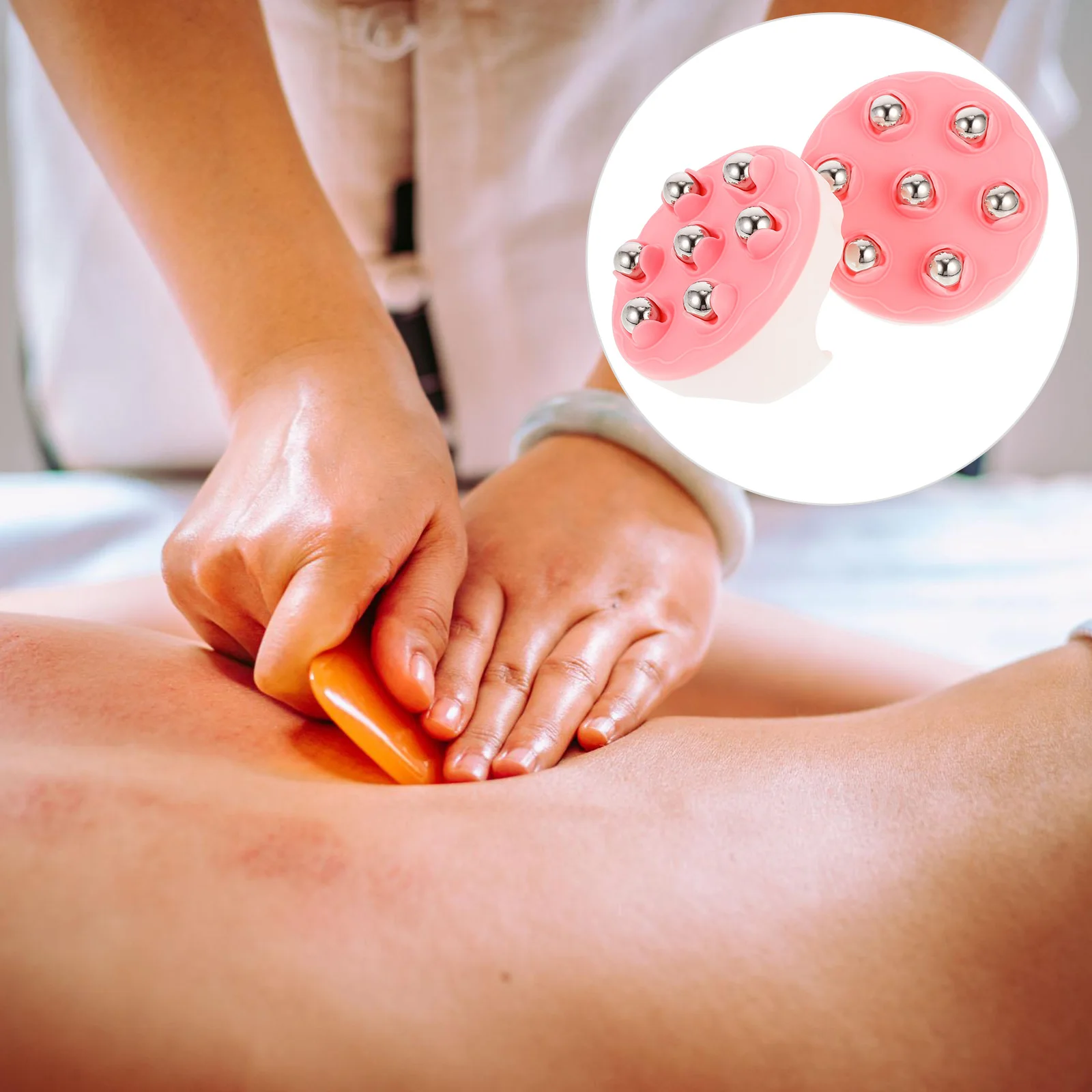 

2pcs Massage Roller H held Body Massager Portable PP Material Deep Tissue Massage Back Neck Legs Feet Muscle Soreness Relief