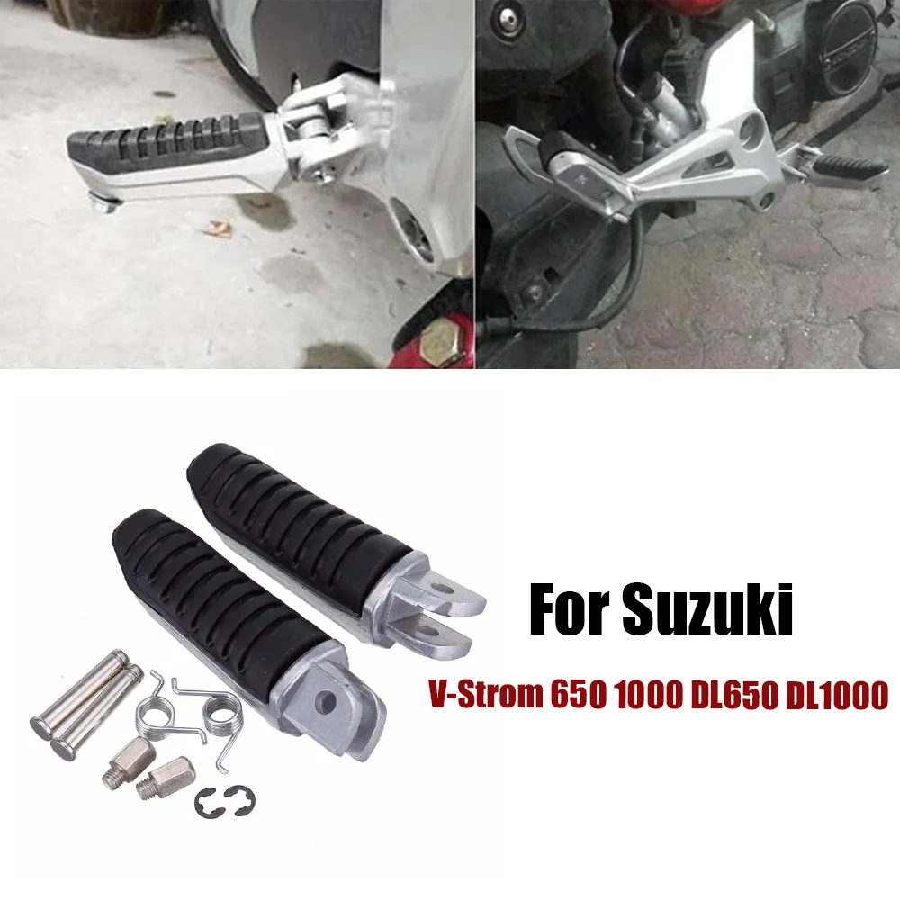 

Motorcycle Front Footpeg Footrest Peg Pedals Foot Pegs For Suzuki V-Strom V Strom 650 1000 DL650 DL1000 GSX650F 2008-2012